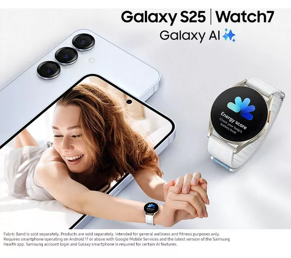 SAMSUNG Galaxy S25 - 128 GB, Silver Shadow - Image 8