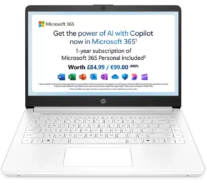 HP 14-dq6500sa 14" Laptop - Intel® N150, 128 GB UFS, White