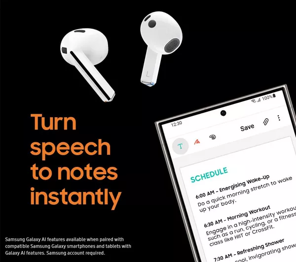 SAMSUNG Galaxy Buds3 Pro Wireless Bluetooth Noise-Cancelling Earbuds - White - Image 8